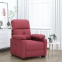Sillón reclinable eléctrico tela rojo tinto en Sillones | Comprar online en Foru.es