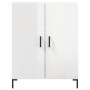 Aparador de madera contrachapada blanco brillante 69,5x34x90 cm de vidaXL, Aparadores - Ref: Foro24-827726, Precio: 83,49 €, ...
