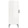 Aparador de madera contrachapada blanco brillante 69,5x34x90 cm de vidaXL, Aparadores - Ref: Foro24-827726, Precio: 83,49 €, ...