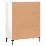 Aparador de madera contrachapada blanco brillante 69,5x34x90 cm de vidaXL, Aparadores - Ref: Foro24-827726, Precio: 83,49 €, ...