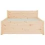 Estructura de cama madera maciza 75x190 cm de vidaXL, Camas y somieres - Ref: Foro24-815004, Precio: 78,21 €, Descuento: %