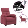 Sillón reclinable eléctrico tela rojo tinto en Sillones | Comprar online en Foru.es