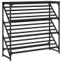 Mueble zapatero de madera de ingeniería negro 90x30x85 cm en Zapateros y organizadores de calzado | Comprar online en Foru.es