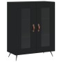 Aparador de madera de ingeniería negro 69,5x34x90 cm de vidaXL, Aparadores - Ref: Foro24-827757, Precio: 84,11 €, Descuento: %