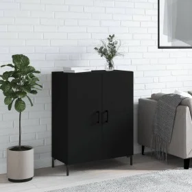 Black engineered wood sideboard 69.5x34x90 cm by vidaXL, Sideboards - Ref: Foro24-827725, Price: 76,22 €, Discount: %