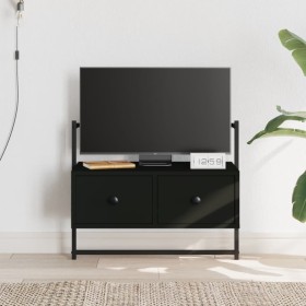 Mueble de TV de pared madera ingeniería negro 60,5x30x51 cm en Muebles TV | Comprar online en Foru.es