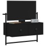Mueble de TV de pared madera ingeniería negro 60,5x30x51 cm en Muebles TV | Comprar online en Foru.es