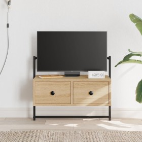 Mueble TV de pared madera ingeniería roble Sonoma 60,5x30x51 cm en Muebles TV | Comprar online en Foru.es