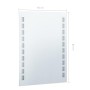 Espejo de pared de baño con LED 60x80 cm en Espejos | Comprar online en Foru.es