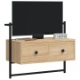 Mueble TV de pared madera ingeniería roble Sonoma 60,5x30x51 cm en Muebles TV | Comprar online en Foru.es