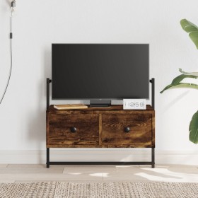 Mueble de TV de pared roble ahumado 60,5x30x51 cm en Muebles TV | Comprar online en Foru.es