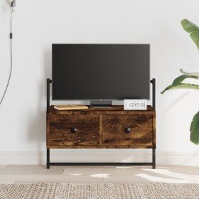 Mueble de TV de pared roble ahumado 60,5x30x51 cm en Muebles TV | Comprar online en Foru.es