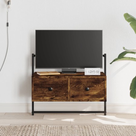 Mueble de TV de pared roble ahumado 60,5x30x51 cm en Muebles TV | Comprar online en Foru.es