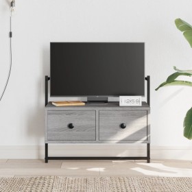 Mueble TV de pared madera ingeniería gris Sonoma 60,5x30x51 cm en Muebles TV | Comprar online en Foru.es