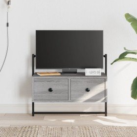 Mueble TV de pared madera ingeniería gris Sonoma 60,5x30x51 cm en Muebles TV | Comprar online en Foru.es