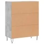 Aparador de madera de ingeniería gris hormigón 69,5x34x90 cm de vidaXL, Aparadores - Ref: Foro24-827720, Precio: 73,65 €, Des...