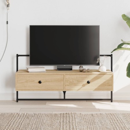 Mueble TV de pared madera ingeniería roble Sonoma 100,5x30x51cm en Muebles TV | Comprar online en Foru.es