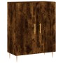 Aparador de madera de ingeniería roble ahumado 69,5x34x90 cm de vidaXL, Aparadores - Ref: Foro24-827713, Precio: 75,29 €, Des...