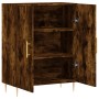 Aparador de madera de ingeniería roble ahumado 69,5x34x90 cm de vidaXL, Aparadores - Ref: Foro24-827713, Precio: 75,29 €, Des...