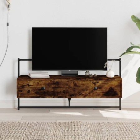 Mueble de TV de pared roble ahumado 100,5x30x51 cm en Muebles TV | Comprar online en Foru.es