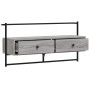 Mueble TV de pared madera ingeniería gris Sonoma 100,5x30x51 cm en Muebles TV | Comprar online en Foru.es