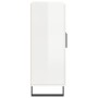 Aparador de madera contrachapada blanco brillante 69,5x34x90 cm de vidaXL, Aparadores - Ref: Foro24-827750, Precio: 91,71 €, ...
