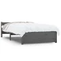 Estructura de cama individual madera maciza gris 75x190 cm de vidaXL, Camas y somieres - Ref: Foro24-815006, Precio: 106,95 €...