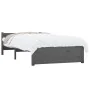 Estructura de cama individual madera maciza gris 75x190 cm de vidaXL, Camas y somieres - Ref: Foro24-815006, Precio: 106,95 €...