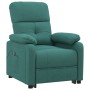 Sillón reclinable eléctrico tela verde oscuro en Sillones | Comprar online en Foru.es