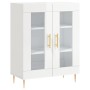 Aparador de madera contrachapada blanco brillante 69,5x34x90 cm de vidaXL, Aparadores - Ref: Foro24-827774, Precio: 89,08 €, ...