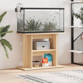 Soporte para acuario madera ingeniería roble Sonoma 80x35x60 cm en Soportes para acuarios | Comprar online en Foru.es
