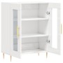 Aparador de madera contrachapada blanco brillante 69,5x34x90 cm de vidaXL, Aparadores - Ref: Foro24-827774, Precio: 89,08 €, ...