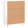 Aparador de madera contrachapada blanco brillante 69,5x34x90 cm de vidaXL, Aparadores - Ref: Foro24-827774, Precio: 89,08 €, ...