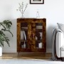Aparador de madera de ingeniería roble ahumado 69,5x34x90 cm de vidaXL, Aparadores - Ref: Foro24-827761, Precio: 88,90 €, Des...
