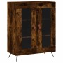Aparador de madera de ingeniería roble ahumado 69,5x34x90 cm de vidaXL, Aparadores - Ref: Foro24-827761, Precio: 88,90 €, Des...