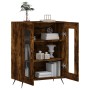 Aparador de madera de ingeniería roble ahumado 69,5x34x90 cm de vidaXL, Aparadores - Ref: Foro24-827761, Precio: 88,90 €, Des...