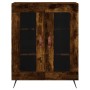 Aparador de madera de ingeniería roble ahumado 69,5x34x90 cm de vidaXL, Aparadores - Ref: Foro24-827761, Precio: 88,90 €, Des...