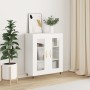 Aparador de madera de ingeniería blanco 69,5x34x90 cm de vidaXL, Aparadores - Ref: Foro24-827764, Precio: 83,61 €, Descuento: %