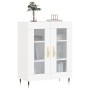 Aparador de madera de ingeniería blanco 69,5x34x90 cm de vidaXL, Aparadores - Ref: Foro24-827764, Precio: 83,61 €, Descuento: %