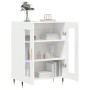 Aparador de madera de ingeniería blanco 69,5x34x90 cm de vidaXL, Aparadores - Ref: Foro24-827764, Precio: 83,61 €, Descuento: %