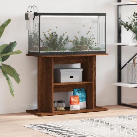 Soporte para acuario madera ingeniería roble marrón 80x35x60 cm en Soportes para acuarios | Comprar online en Foru.es