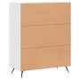 Aparador de madera de ingeniería blanco 69,5x34x90 cm de vidaXL, Aparadores - Ref: Foro24-827756, Precio: 73,10 €, Descuento: %