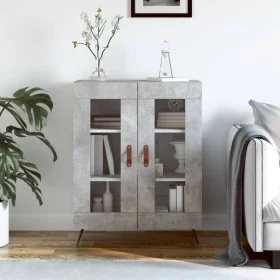 Engineered wood sideboard in concrete grey 69.5x34x90 cm by vidaXL, Sideboards - Ref: Foro24-827760, Price: 80,55 €, Discount: %