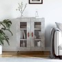 Aparador de madera de ingeniería gris hormigón 69,5x34x90 cm de vidaXL, Aparadores - Ref: Foro24-827760, Precio: 81,52 €, Des...