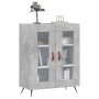 Aparador de madera de ingeniería gris hormigón 69,5x34x90 cm de vidaXL, Aparadores - Ref: Foro24-827760, Precio: 81,52 €, Des...