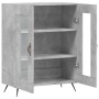 Aparador de madera de ingeniería gris hormigón 69,5x34x90 cm de vidaXL, Aparadores - Ref: Foro24-827760, Precio: 81,52 €, Des...
