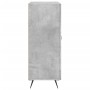 Aparador de madera de ingeniería gris hormigón 69,5x34x90 cm de vidaXL, Aparadores - Ref: Foro24-827760, Precio: 81,52 €, Des...