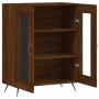 Aparador de madera de ingeniería marrón roble 69,5x34x90 cm de vidaXL, Aparadores - Ref: Foro24-827763, Precio: 85,28 €, Desc...