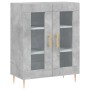 Aparador de madera de ingeniería gris hormigón 69,5x34x90 cm de vidaXL, Aparadores - Ref: Foro24-827776, Precio: 88,63 €, Des...