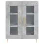 Aparador de madera de ingeniería gris hormigón 69,5x34x90 cm de vidaXL, Aparadores - Ref: Foro24-827776, Precio: 87,47 €, Des...